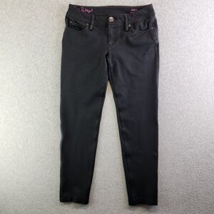 Lilly Pulitzer Pants Womens 2 Black Travel Jean Skinny Jersey Knit Ankle Comfort